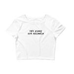 Eat Pussy not animals Crop Top-Explicit version