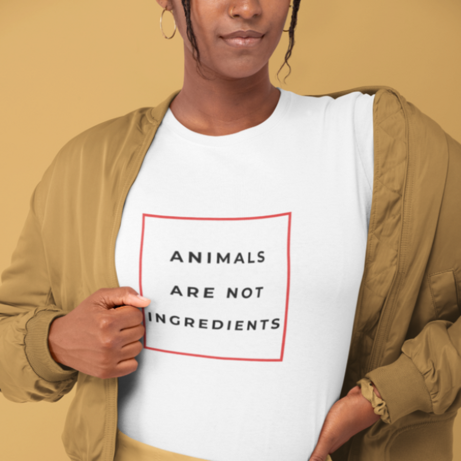 Animals are Not Ingredients tee